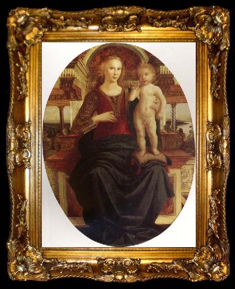 framed  Pollaiuolo, Jacopo Madonna and Child, ta009-2
